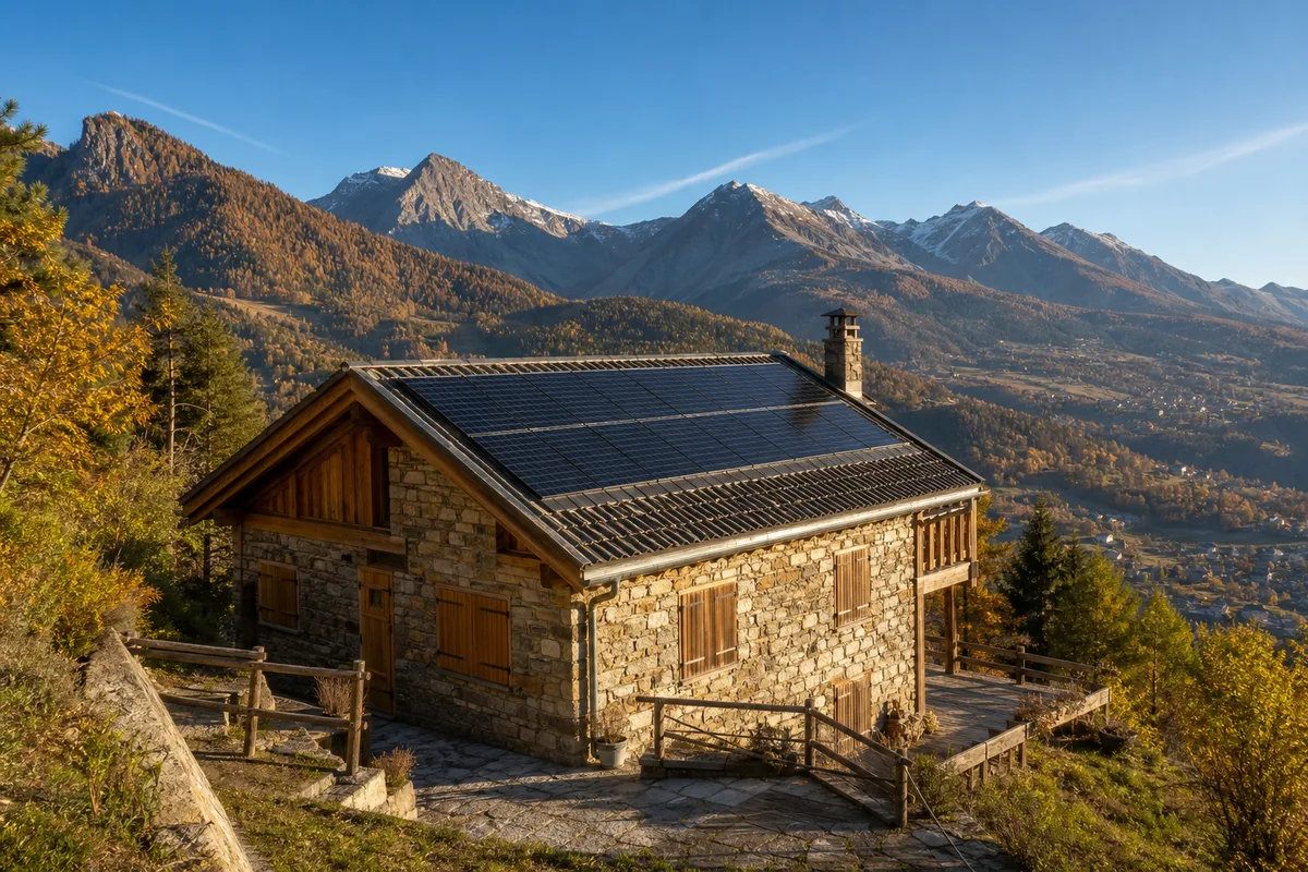 Résidence secondaire à Villar-Saint-Pancrace : le solaire quand on n'est pas là
